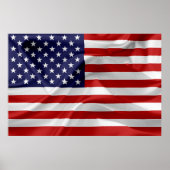 De vlag van de Verenigde Staten van Amerika Poster (Voorkant)