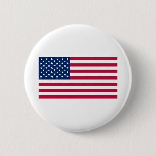 De Vlag Van De Verenigde Staten Van Amerika Ronde Button 5,7 Cm