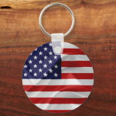 De vlag van de Verenigde Staten van Amerika Sleutelhanger (Voorkant)