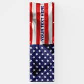 De vlag van de Verenigde Staten van Amerika. Spandoek (Verticaal)