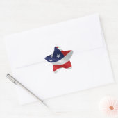 De vlag van de Verenigde Staten van Amerika Ster Sticker (Envelop)
