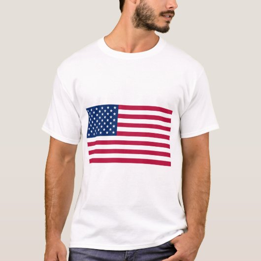De vlag van de Verenigde Staten van Amerika T-shirt (Voorkant)