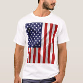 De vlag van de Verenigde Staten van Amerika T-shirt (Voorkant)