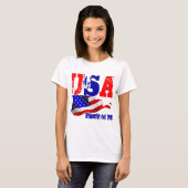 De vlag van de Verenigde Staten van Amerika T-shirt (Voorkant volledig)