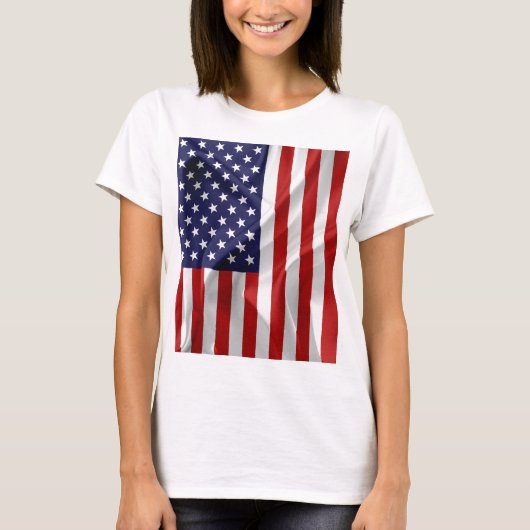 De vlag van de Verenigde Staten van Amerika T-shirt (Voorkant)
