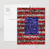 De vlag van de Verenigde Staten van Van Gogh Briefkaart (Voorkant / Achterkant)