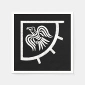 De vlag van de Vikings Raven Banner Servetten (Voorkant)
