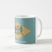 De vlag van Delaware (DE, VS) Koffiemok (Voorkant rechts)