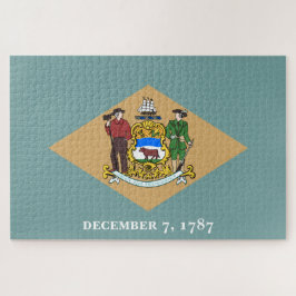 De vlag van Delaware (DE, VS) Legpuzzel