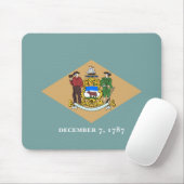 De vlag van Delaware (DE, VS) Muismat (Met muis)