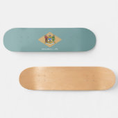 De vlag van Delaware (DE, VS) Persoonlijk Skateboard (Horizontaal)