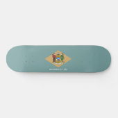 De vlag van Delaware (DE, VS) Persoonlijk Skateboard (Horizontaal)