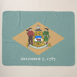 De vlag van Delaware (DE, VS) Sherpa Deken