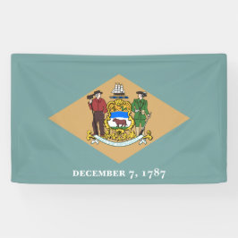 De vlag van Delaware (DE, VS) Spandoek