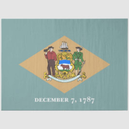 De vlag van Delaware (DE, VS) Tissuepapier