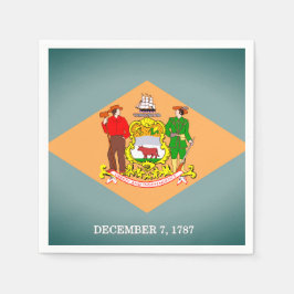 De vlag van Delaware Paper Party Napkins Servet