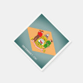 De vlag van Delaware Paper Party Napkins Servet (Hoek)