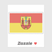 De vlag van Demmin Sticker (Vel)