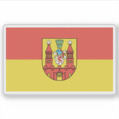 De vlag van Demmin Sticker (Voorkant)