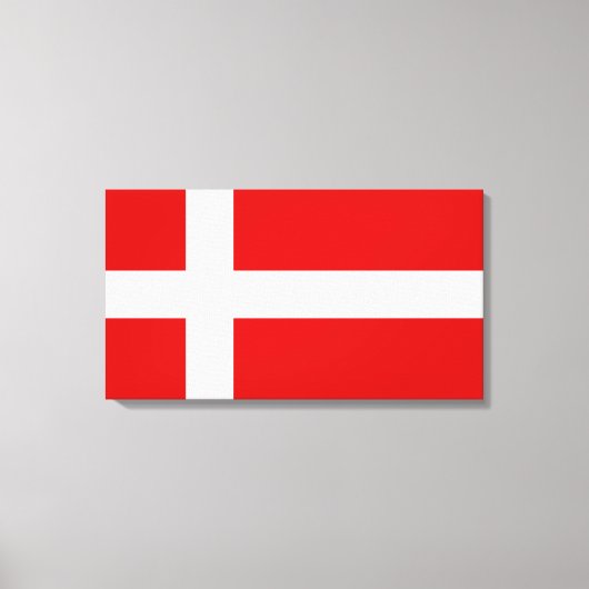 De vlag van Denemarken Canvas Afdruk (Voorkant)