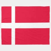 De vlag van Denemarken - een wandtapijt van Deens Fleece Deken (Voorkant (Horizontaal))