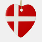 De vlag van Denemarken Keramisch Ornament (Rechts)
