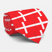 De Vlag van Denemarken Stropdas (Opgerold)