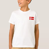 De vlag van Denemarken T-shirt (Voorkant)