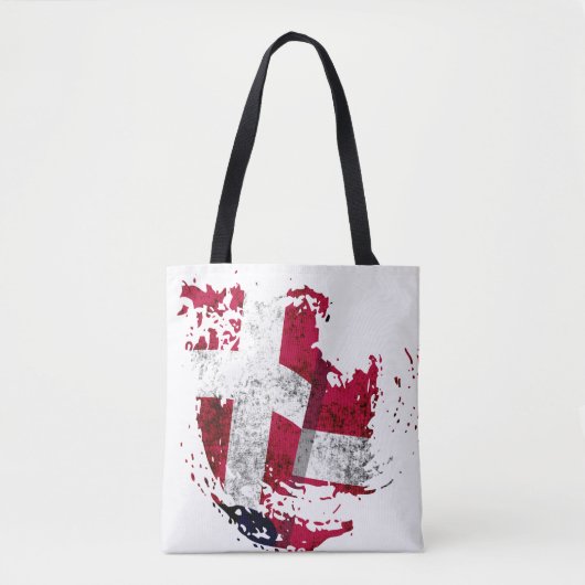 de vlag van Denemarken Tote Bag (Voorkant)
