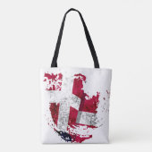 de vlag van Denemarken Tote Bag (Achterkant)