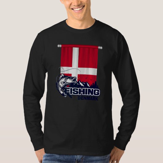 De vlag van Denemarken Vist in Denemarken T-shirt (Voorkant)