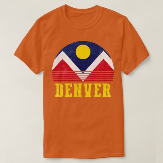 De vlag van Denver 1 T-shirt (Design voorkant)