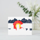 De Vlag van Denver Colorado Briefkaart (Staand voorkant)