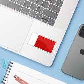 De vlag van Dubai Sticker (Laptop met iPhone)