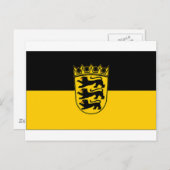 De Vlag van Duitsland Baden Wurttemberg Briefkaart (Voorkant / Achterkant)