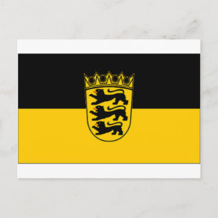 De Vlag van Duitsland Baden Wurttemberg Briefkaart
