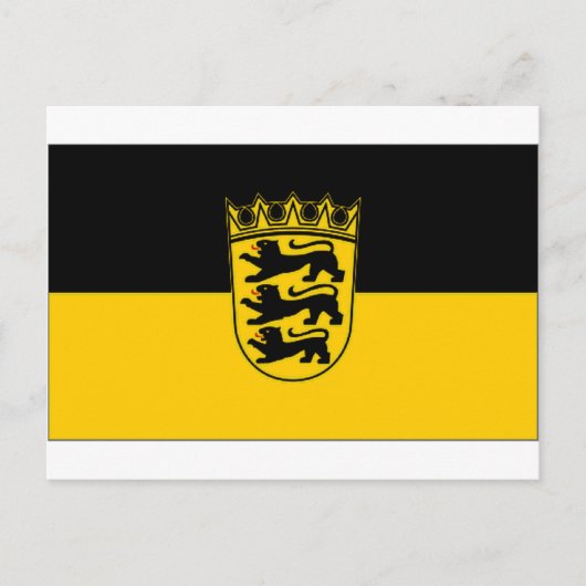 De Vlag van Duitsland Baden Wurttemberg Briefkaart (Voorkant)
