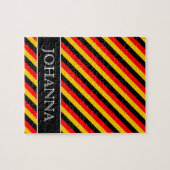 De vlag van Duitsland inspireerde het Gekleurde Legpuzzel (Horizontaal)