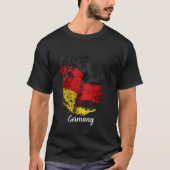 de vlag van Duitsland T-shirt (Voorkant)