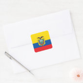 De vlag van Ecuador Vierkante Sticker (Envelop)