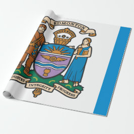 De vlag van Edmonton (Alberta, Canada) Cadeaupapier