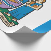 De vlag van Edmonton (Alberta, Canada) Cadeaupapier (Hoek)