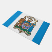 De vlag van Edmonton (Alberta, Canada) Deurmat (Schuin)