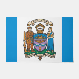 De vlag van Edmonton (Alberta, Canada) Deurmat