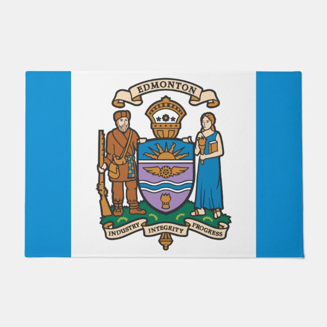 De vlag van Edmonton (Alberta, Canada) Deurmat (Voorkant)