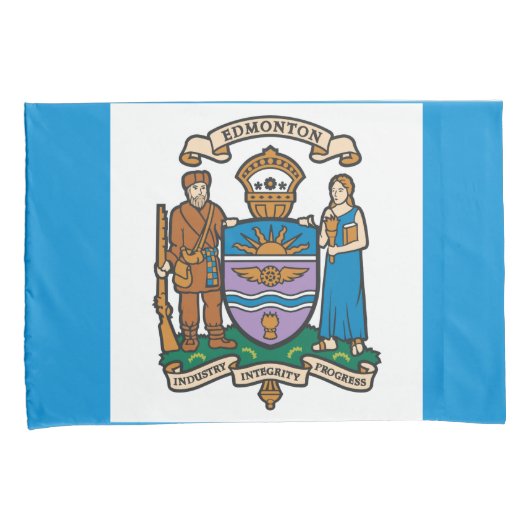 De vlag van Edmonton (Alberta, Canada) Kussensloop (Voorkant-Rechts)
