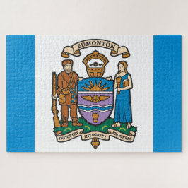 De vlag van Edmonton (Alberta, Canada) Legpuzzel