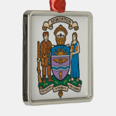 De vlag van Edmonton (Alberta, Canada) Metalen Ornament (Rechts)
