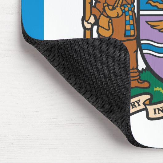 De vlag van Edmonton (Alberta, Canada) Muismat (Hoek)