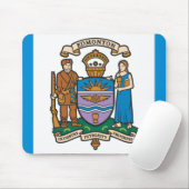 De vlag van Edmonton (Alberta, Canada) Muismat (Met muis)
